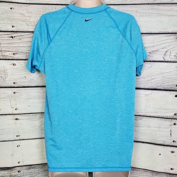 Nike Dri-Fit Men’s L Blue Black Stripe Training Tee Athletic Shirt - Picture 5 of 6